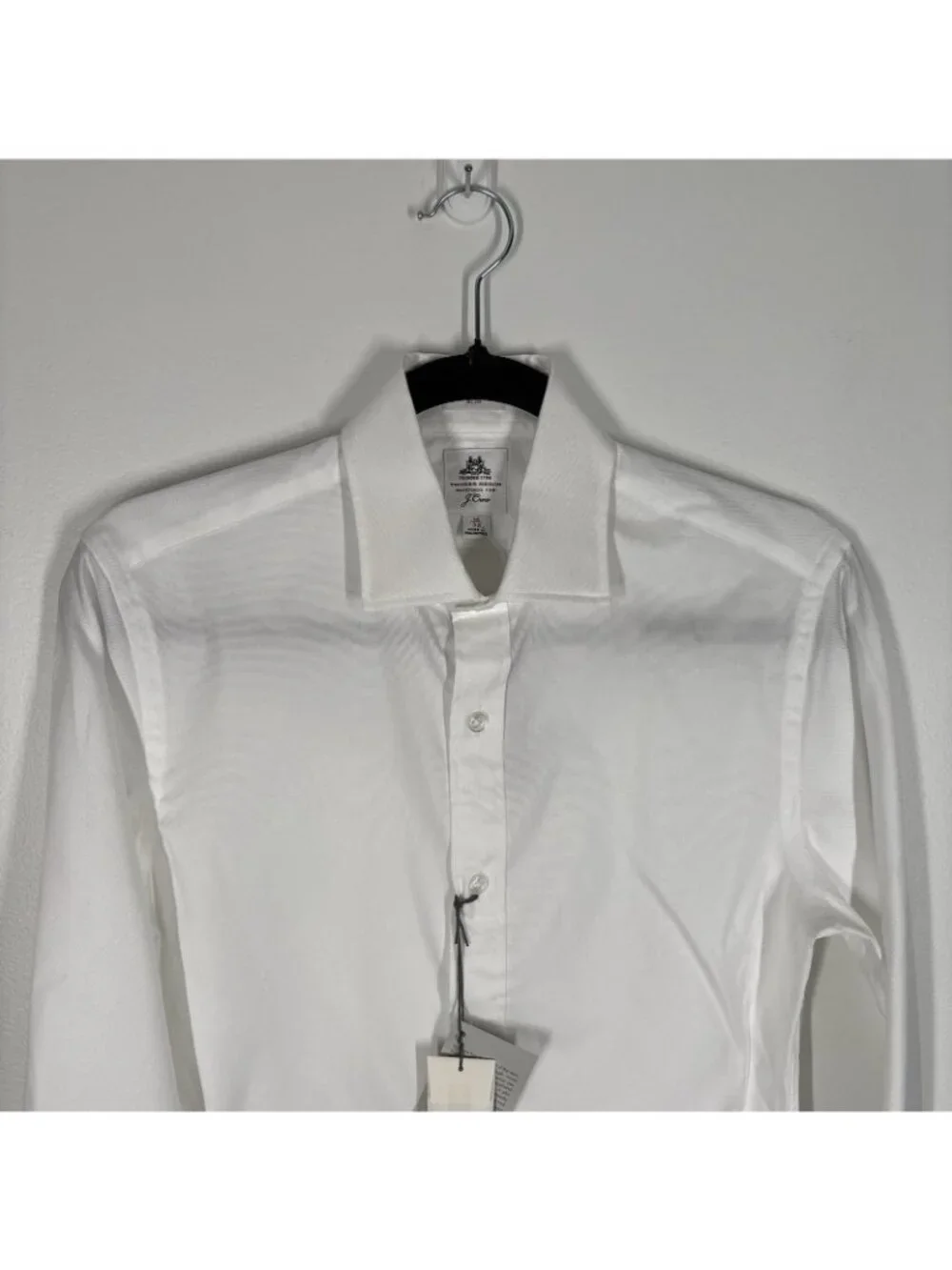 Thomas Mason For J.Crew Slim-Fit Shirt Royal Oxford Cotton Men 14/32 White NWT